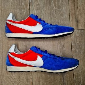 Nike Pre Montreal Racer Sneaker, Mens 10.5, Red White And Blue, Suede